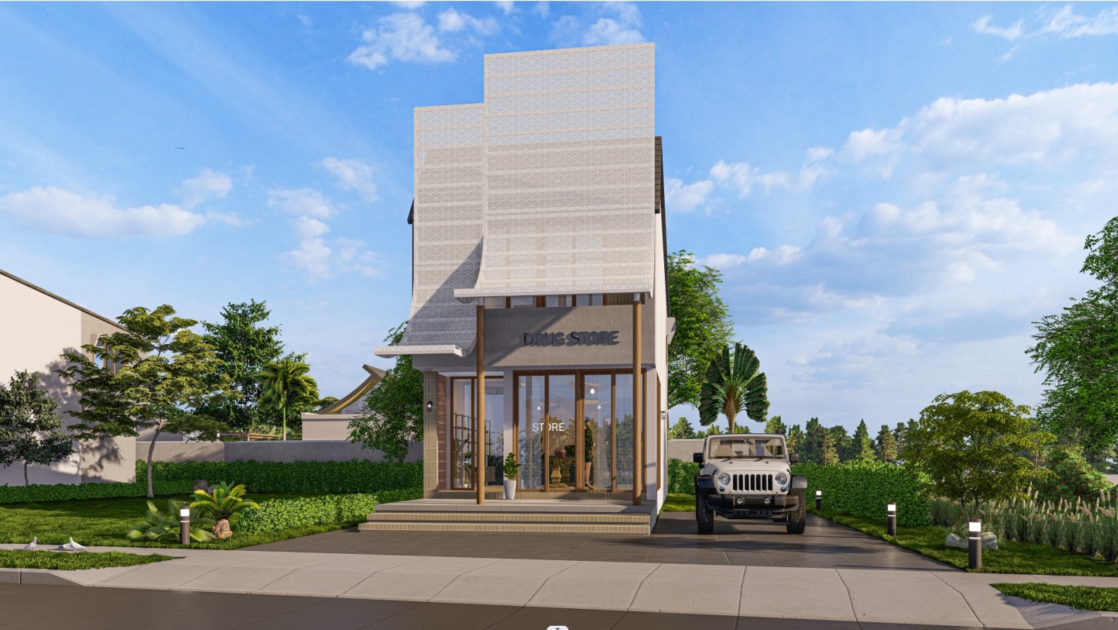 Exterior - 2 Story Building C01